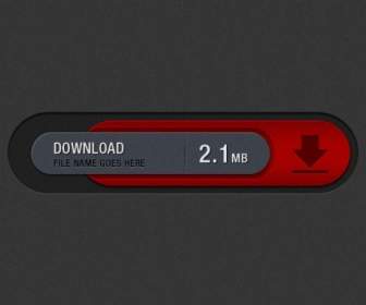 download button psd free material