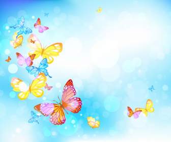 Dream Glow Butterfly Background
