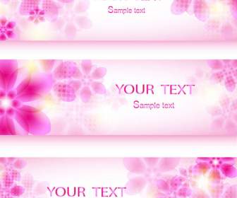 Dreamy Pink Floral Banner