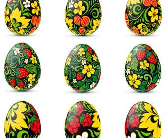 Modelli Di Arte Dell'uovo Di Pasqua