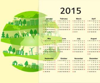 Protección Del Medio Ambiente Ecológico En Calendario