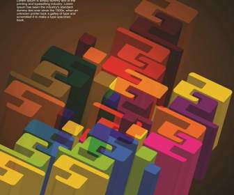 Effect Of Three Dimensional Colorful Building Blocks