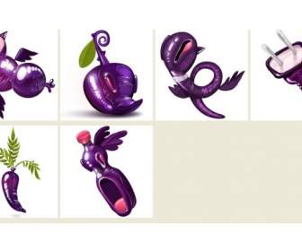 eggplant spoof png icons