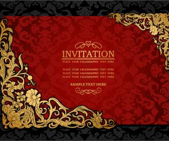 Convites Elegante Padrão Ouro