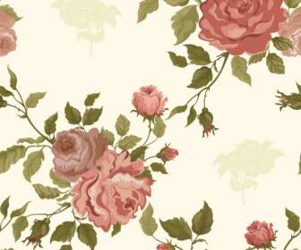 Elegant Roses Background Vintage