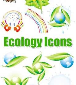 ökologische Themen-Symbole