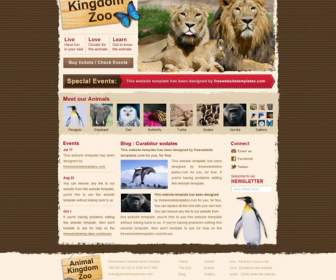 Europe And The Animals Website Templates Psd Templates