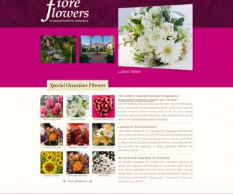 ヨーロッパの花のウェブサイト テンプレート Psd テンプレート