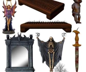 Böse Horror Gotik Psd Layered Material