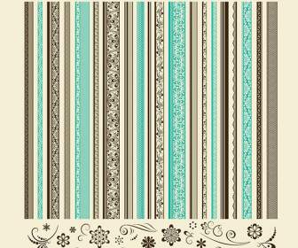 Exquisite European Style Striped Background