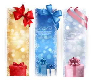 Exquisite Gift Box Christmas Banner