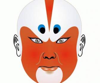 베이징 오페라 얼굴 메이크업