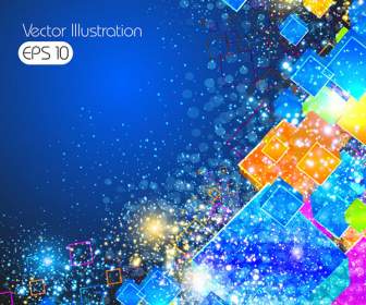 Fashion Colorful Squares Background