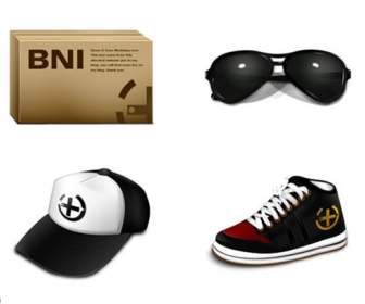 fashion hats too glasses png icons