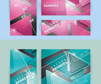 Fashion Triangle Banner Background