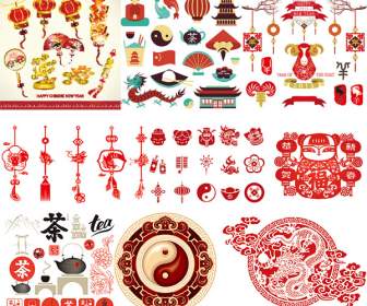 Elementos Del Tema De Moda Chinesca