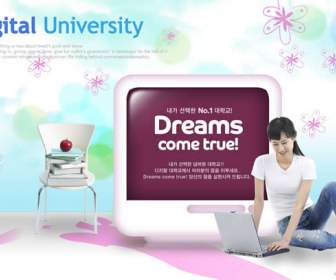 female college students psd material