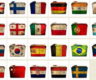 flag style folder icon png