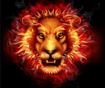 Flame King Lion S Head
