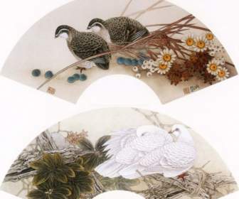 Blumen Und Vögel Malen Scheiben Psd Material