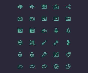 Fluorescence Line Icon Psd Layered Material