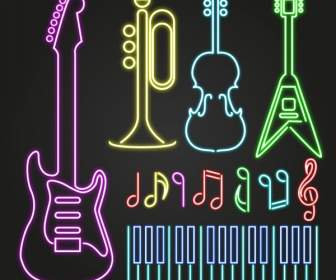 Fluorescent Music Logo