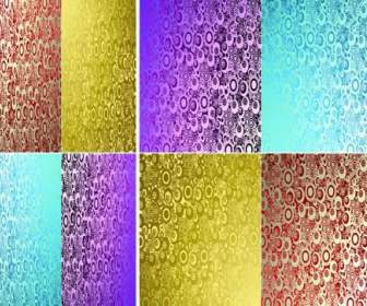 Four Colour Circle Glitter Background