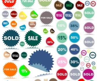 Gear As A Percentage Discount Stickers