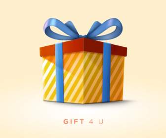 gift box icon psd template