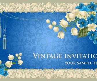 Gift Card Blue Lace Flower