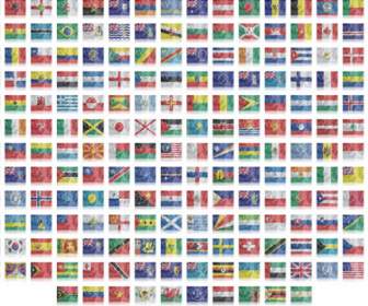 Bendera Nasional Global Png Ikon