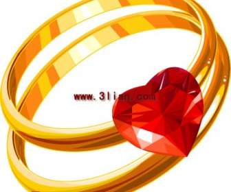 Gold-Diamant-ring