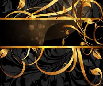 Goldene Muster Cover Seite-design