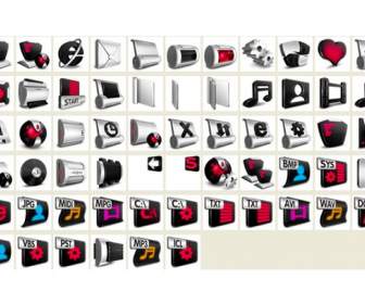 gray style file format icon