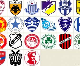 Yunanistan Futbol Kulübü Rozeti Simgeler