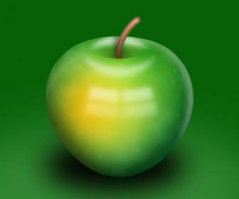 green apple psd design