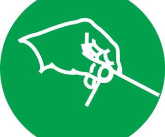 Ikony Graficzne Tło Zielony