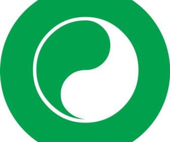 Icône Du Logo Vert Chi