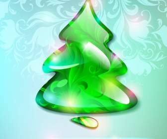 grünen Weihnachtsbaum Muster