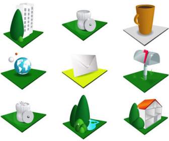 Green City Living Png Icons