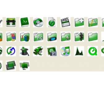 green computer system icon png