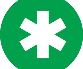 Grüne Fahne Symbol Material