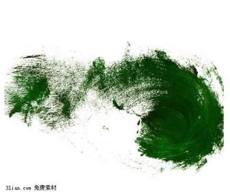 green ink psd material