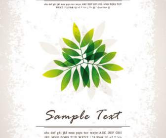 Arka Plan Gölgelendirme Deseni Plaka Poster Yeşil Yaprakları