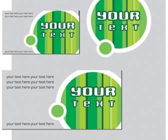 Green Stripes Cards