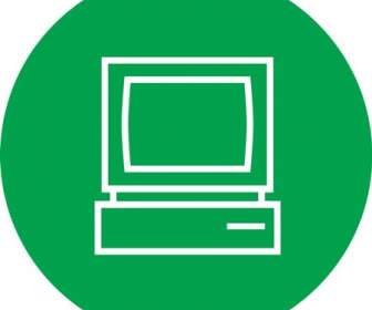 Grüne Tv-Symbol