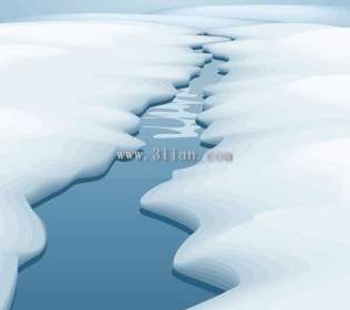 グリーンランドの氷のキャップ