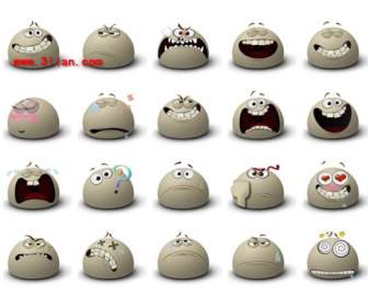 grey bread cute emoticons
