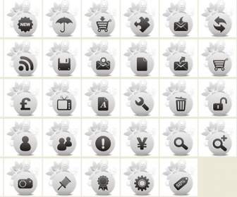 Grey Pattern Web Png Icons