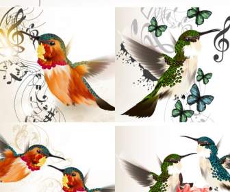 Hand Painted Birds Theme